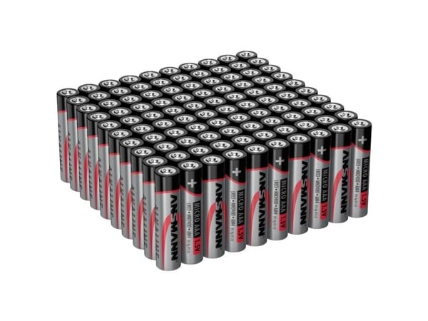 Ansmann AAA-batteri Micro AAA LR03 100er Box Alkali-mangan 1.5 V 100 stk