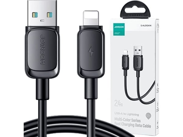 USB-kabel Joyroom USB-A till Lightning 1,2 m svart (JYR768)