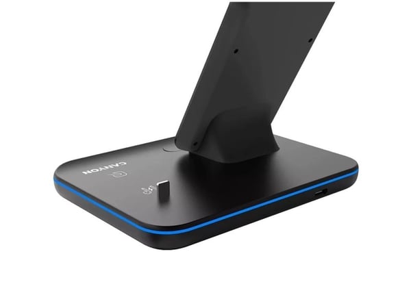 Canyon WS-302, 3in1, wireless Qi charging station for 3 devices simultaneously, black