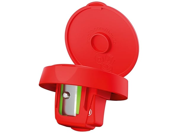 STABILO woody 3 in 1, Manuell blyantspisser, Rød, woody 3 in 1, 62 mm, 67 mm, 63 mm