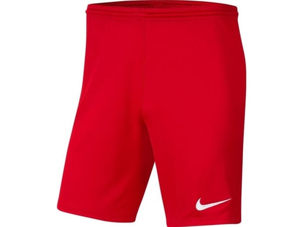 Nike Dri-FIT Park III miesten urheilushortsit punainen polyesteri (M)