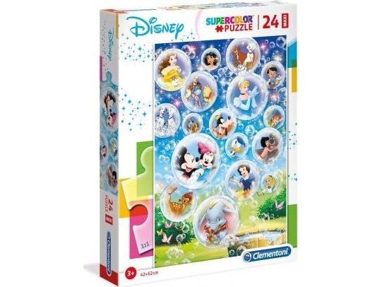 Clementoni Disney Classic, 24 stykker, Tegneserier, 3 år