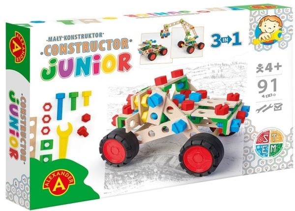 Junior Træ Konstruktionsbyggesæt 3-i-1 Off-Road