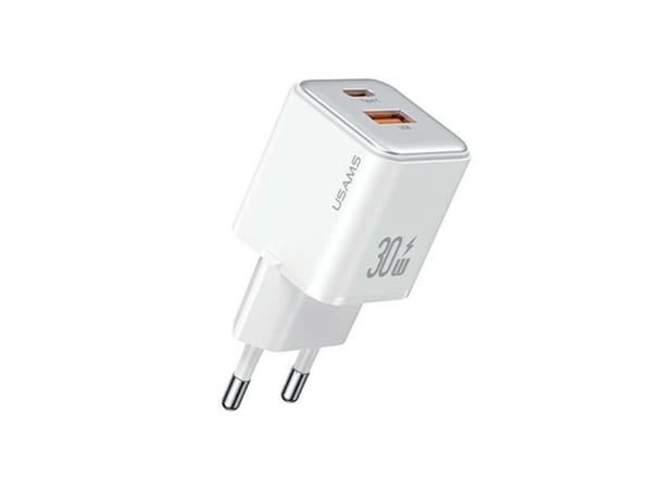 USAMS USB-C+USB-A nettlader PD 3.0 30W Fast