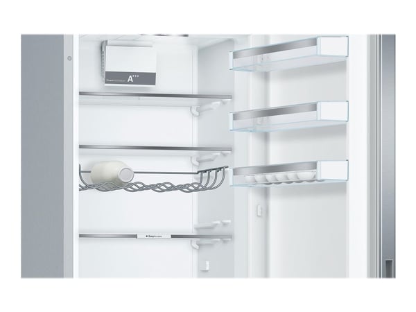 Bosch Serie | 6 KGE39ALCA - Kjøleskap/fryser - bunnfryser - bredde: 60 cm - dybde: 65 cm - høyde: 201 cm - 343 liter - Klasse C - inox