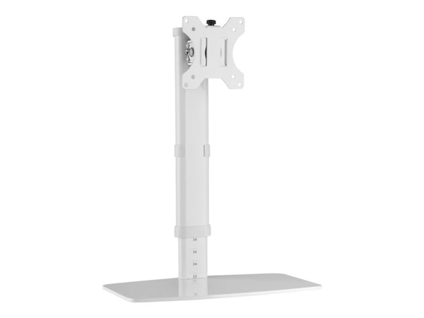TECHly DESK 100 - Stativ - frittstående - for Skjerm - hvit - skjermstørrelse: 17"-27" - skrivebord