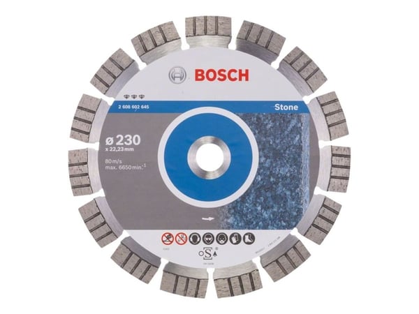 Bosch Best for Stone - Diamantskjæreplate - for stein - 230 mm