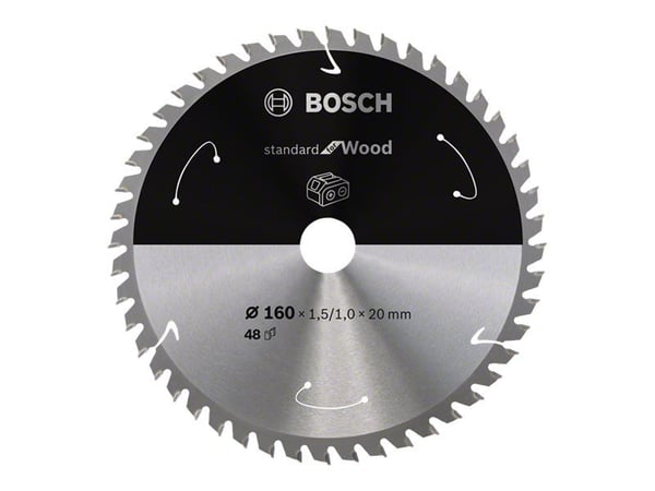Bosch RUNDSAVKLINGE ACCU STD TRÆ 160X20MM 48T 48T