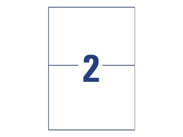 Avery L7916-10 - Polyetylen (PE) - permanent lim - hvit - A5 (148 x 210 mm) 20 etikett(er) (10 rulle(r) x 2) filmetiketter