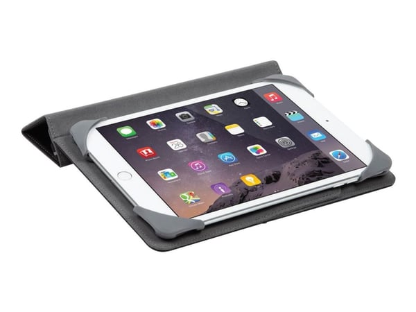 Targus Fit-N-Grip Universal - Flipomslag til tablet/eBook-læser - polyuretan - sort - 8"