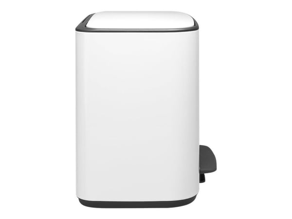 Brabantia Bo Pedal Bin - Søppelbøtte - flipp-lokk - 36 L - fotpedal - hvit