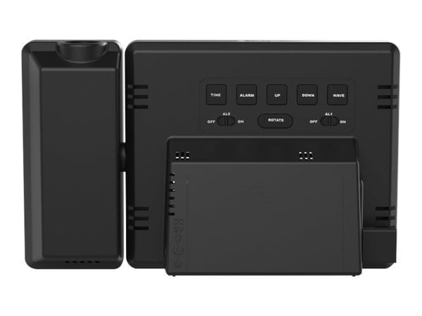 Hama Plus Charge - Alarmklokke - elektronisk - skrivebord - svart