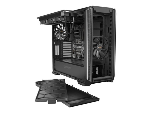 be quiet! Silent Base 601 Window - Tower - utvidet ATX (E-ATX) - sidepanel med vindu (herdet glass) - ingen strømforsyning (ATX / PS/2) - sølv - US...