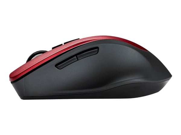 ASUS WT425, Oikeakätinen, Optinen, Langaton RF, 1600 DPI, Punainen
