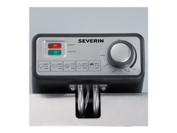 SEVERIN FR 2431 - Dypsteker - 2 kW - børstet rustfritt stål