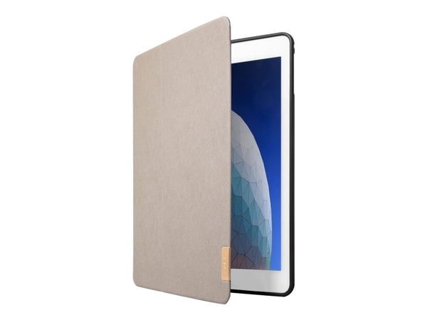 Laut PRESTIGE FOLIO - Lommebok for nettbrett - fauxlær, termoplast-polyuretan (TPU) - musegrått - 10.2" - for Apple 10.2-inch iPad (7. generasjon)