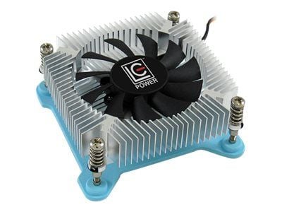 LC Power Cosmo Cool LC-CC-65 - Lådfläkt - (för: LGA1156, LGA1155, LGA1150, LGA1151) - aluminium - 65 mm - vit, blå, silver