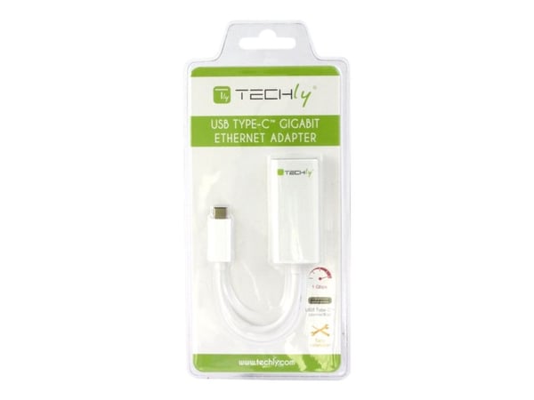 TECHly Converter Cable Adapter USB 3.1 Type CM to Gigabit Ethernet - Nettverksadapter - USB 3.1 - 1GbE - 1000Base-T