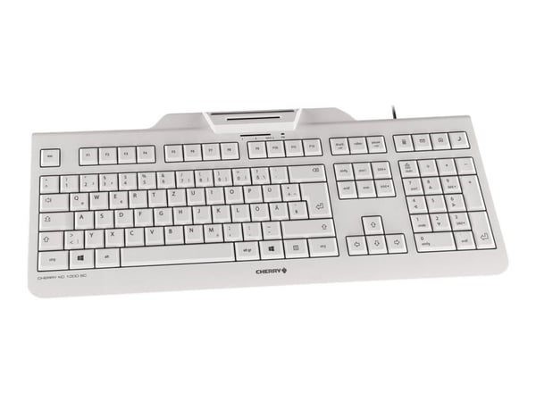 CHERRY KC 1000 SC - Tastatur - USB - Storbritannia - blekgrå
