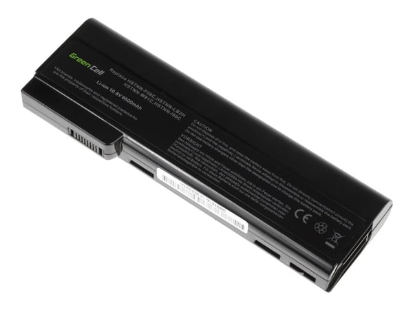Green Cell - Batteri til bærbar PC (tilsvarer: HP CC06XL, HP CC09) - litiumion - 9-cellers - 6600 mAh - svart - for HP EliteBook 8460p Notebook, 85...