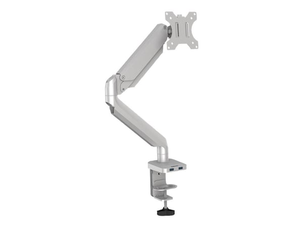 Fellowes Platinum Series - Monteringssett - justerbar arm - for Skjerm - aluminium - sølv - skjermstørrelse: inntil 27" - skrivebordsmonterbar