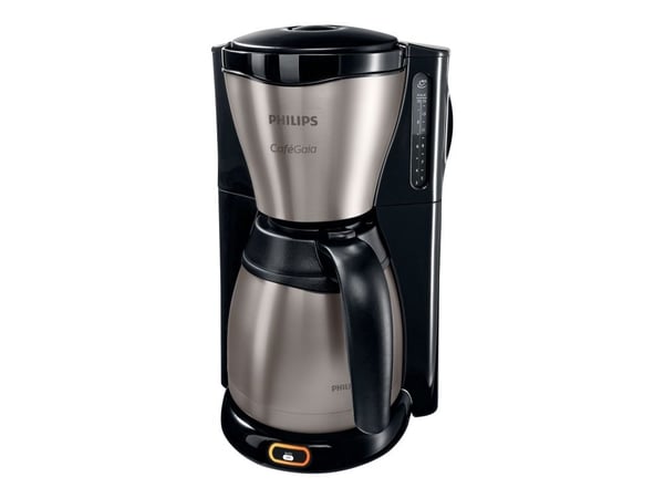 Philips Café Gaia HD7548 Kahvinkeitin, Suodatinkahvinkeitin, 1,32 L, Jauhettu kahvi, 1100 W, Musta, Metallinen