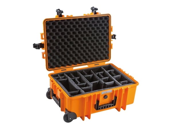 B&W 6700/O/RPD, vognkoffert, oransje, polypropylen (PP), vanntett, IP67, -30 - 80 °C
