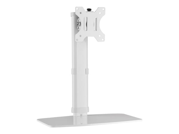 TECHly DESK 100 - Stativ - frittstående - for Skjerm - hvit - skjermstørrelse: 17"-27" - skrivebord