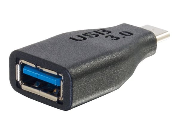 C2G USB C to USB A Adapter - USB C to USB Adapter - 5Gbps - Black - M/F - USB-adapter - USB-type A (hunn) til USB-C (hann) - USB 3.0 - svart