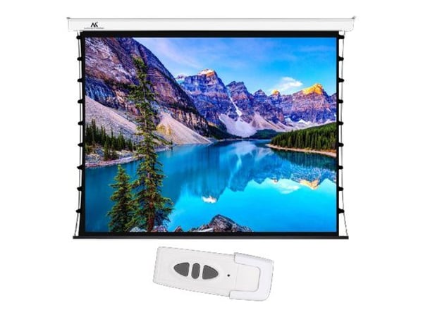 Maclean MC-952 - Projeksjonsskjerm - takmonterbar, veggmonterbar - motorisert - 150" (381 cm) - 16:9 / 4:3 - Matte White