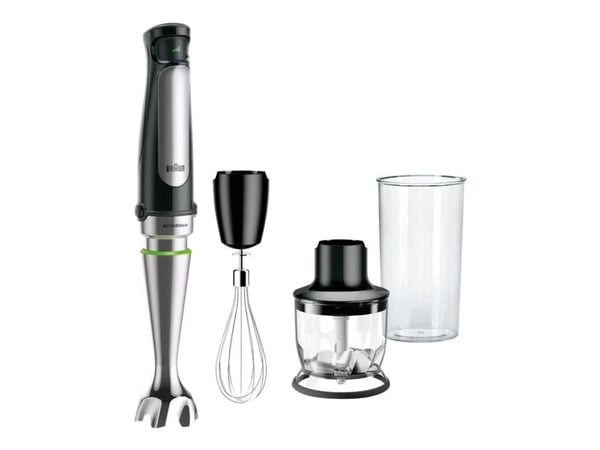 Braun Multiquick 7 MQ 7025X - Håndmikser - 1 kW - premiumsvart / børstet rustfritt stål