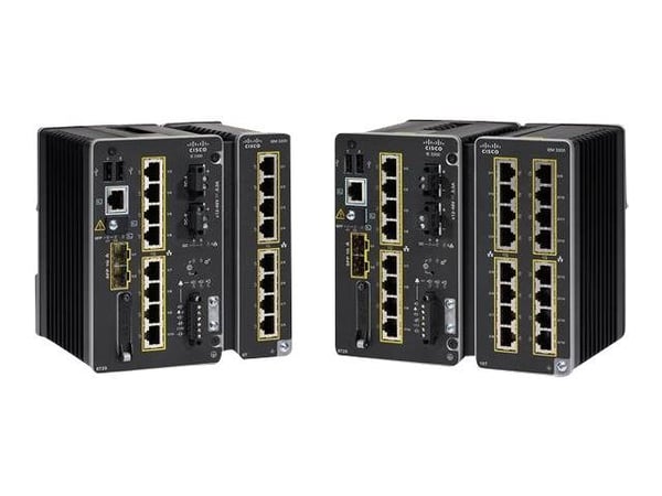 Cisco Catalyst IE3300 Rugged Series - Network Advantage - switch - Styrt - 10 x 10/100/1000 + 2 x SFP - DIN-skinnemonterbar - DC power