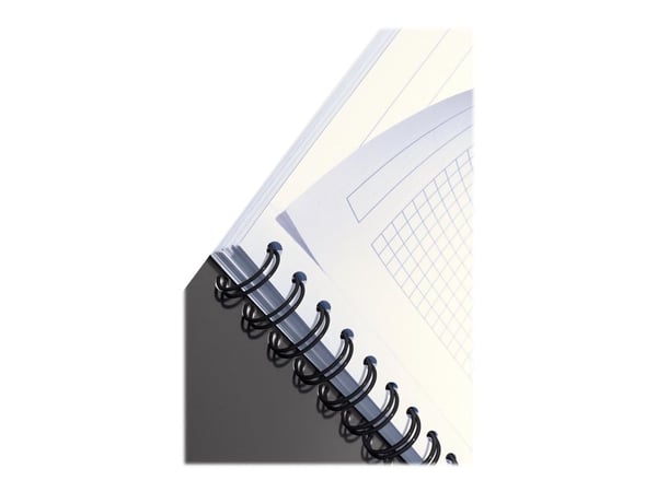 Leitz Office - Notatbok - trådbundet - A5 - 90 ark / 180 sider - kvadratisk - grå - papp