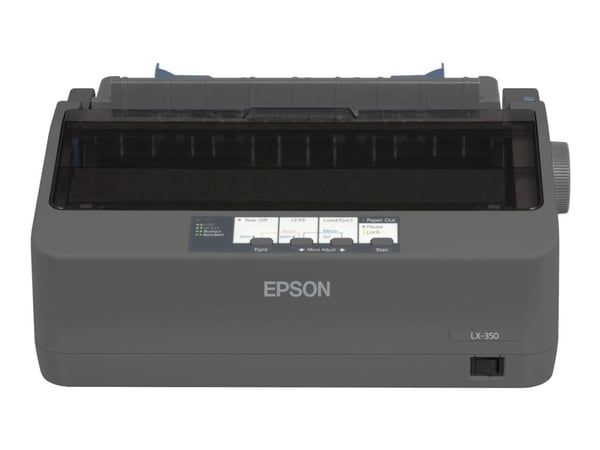 Epson LX 350 - Skrivare - svartvit - punktmatris - 9 pin - upp till 357 tecken/sek - parallell, USB, seriell