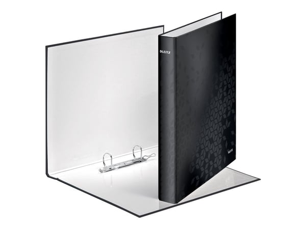 Leitz WOW - Ringperm - bokryggbredde: 40 mm - for A4 Maxi - kapasitet: 250 ark - svart