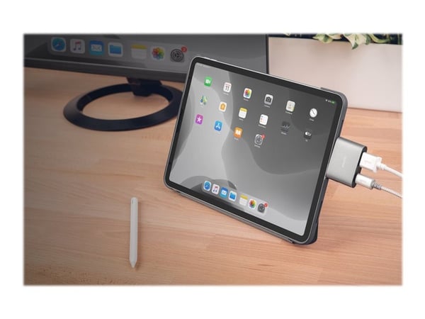 Moshi - Video adapter - USB-C hann til HDMI, USB-C hunn - støtte for Power Delivery 3.0, 4K 60Hz støtte