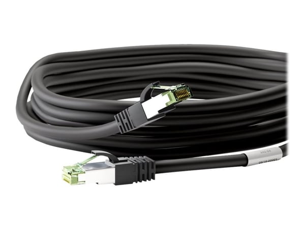 goobay - Nettverkskabel - RJ-45 (hann) til RJ-45 (hann) - 2 m - SFTP, PiMF - CAT 8.1 - halogenfri, formstøpt, rund, flertrådet - svart