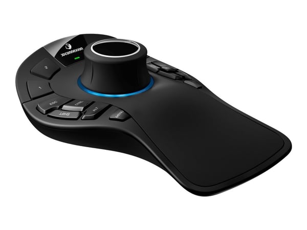 3Dconnexion SpaceMouse Pro Wireless - Bluetooth Edition - 3D-mus - ergonomisk - 15 knapper - trådløs - 2.4 GHz, Bluetooth, USB-C - USB trådløs mott...