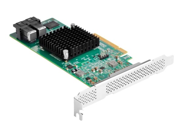 SilverStone ECS05 - Kontroller for lagring (RAID) - 8 Kanal - SATA 6 Gb/s / SAS 12 Gb/s - lav profil - RAID 0, 1, 10, 1E - PCIe 3.0 x8