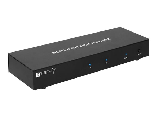 TECHly 2-Port DisplayPort1.2 Dual-Monitor KVM Switch - KVM / lyd / USB-svitsj - 2 x KVM/lyd - 1 lokalbruker - stasjonær TECHly 2-Port DisplayPort1.2 Dual-Monitor KVM Switch - KVM / lyd / USB-svitsj - 2 x KVM/lyd - 1 lokalbruker - stasjonær