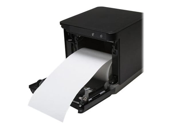 Star mC-Print3 MCP30 BK E+U - Kvitteringsskriver - direktetermisk - Rull (8 cm) - 203 dpi - inntil 250 mm/sek - USB, LAN - kutter - svart