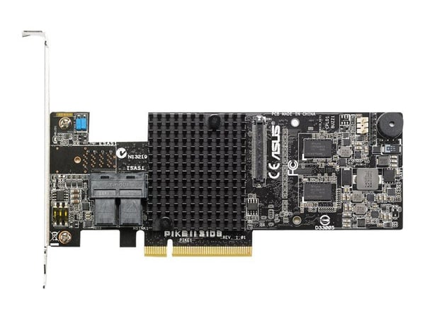 ASUS PIKE II 3108-8i/240PD - Styreenhed til lagring (RAID) - 8 Kanal - SATA 6Gb/s / SAS 12Gb/s - lavprofil - RAID 0, 1, 5, 6, 10, 50, JBOD, 60 - PC...