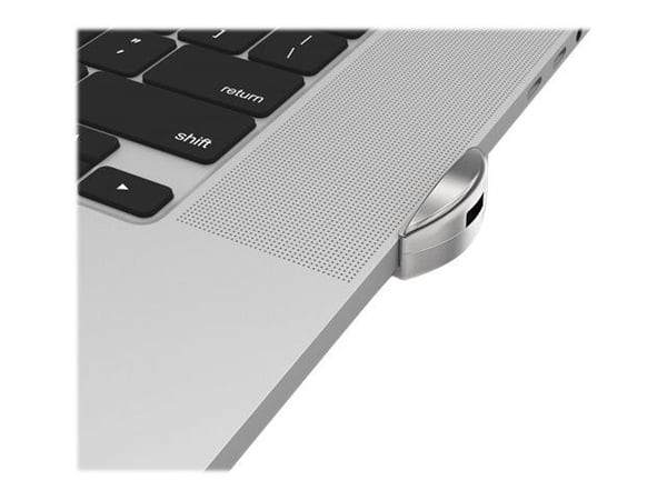 Compulocks Ledge Lock Adapter for MacBook Pro 16" (2019) with Combination Cable Lock - Sikkerhetssporlåsadapter - sølv - med kombinasjonskabellås -...