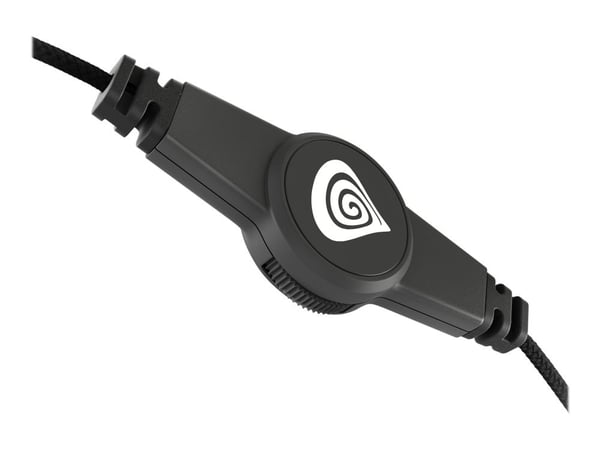 Natec Genesis Argon 200 - Hodesett - full størrelse - kablet - 3,5 mm jakk - svart, grønn