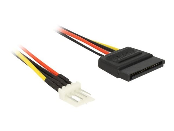 Delock - Strømadapter - 4-pin mini-strømkontakt (hann) til SATA-strøm (hann) - 15 cm