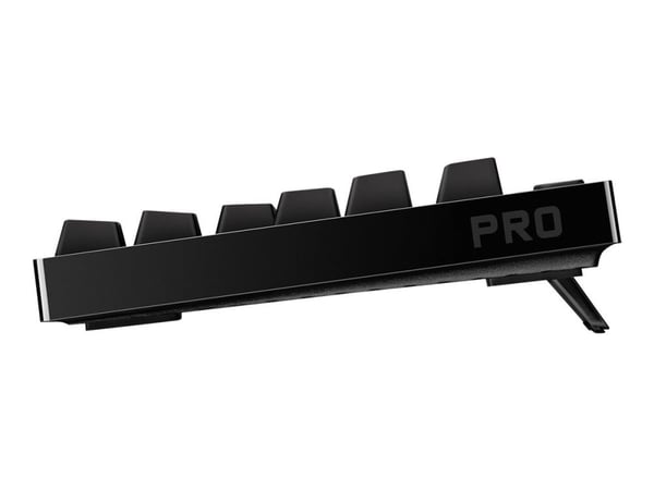 Logitech Pro - Tastatur - bakgrunnsbelyst - USB - QWERTY - Storbritannia - tastsvitsj: GX Blue Clicky - svart