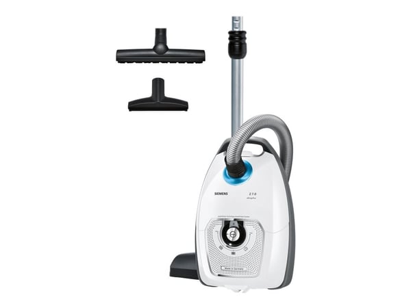 Siemens Z7.0 family allergyPlus VSZ7442S - Støvsuger - beholder - pose - hvid/sort