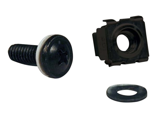 Tripp Lite Rack Enclosure Cabinet Square Hole Hardware Kit Ruuvit, aluslevyt - Rack skruer, møtrikke og pakningsskiver