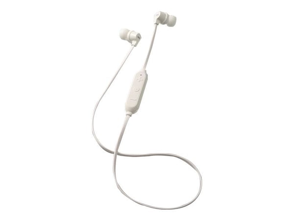JVC HA-FX21BT - Ørepropper med mikrofon - i øret - Bluetooth - trådløs - hvit