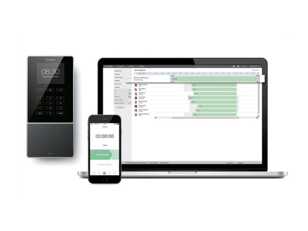 Safescan TimeMoto TM-616, Musta, Lähiluettava kortti, TFT, 7,11 cm (2.8"), Seinä, CE